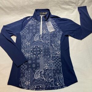 RLX Ralph Lauren Trendy Golf 1/4 Zip L/S Top. Women’s size medium, NWT! $168